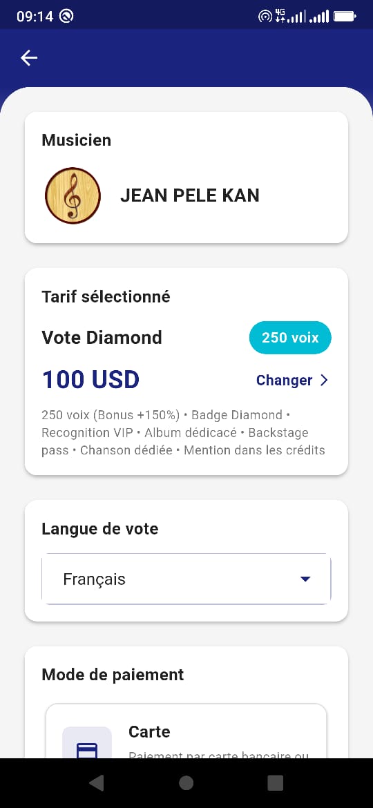 Confirmation du vote